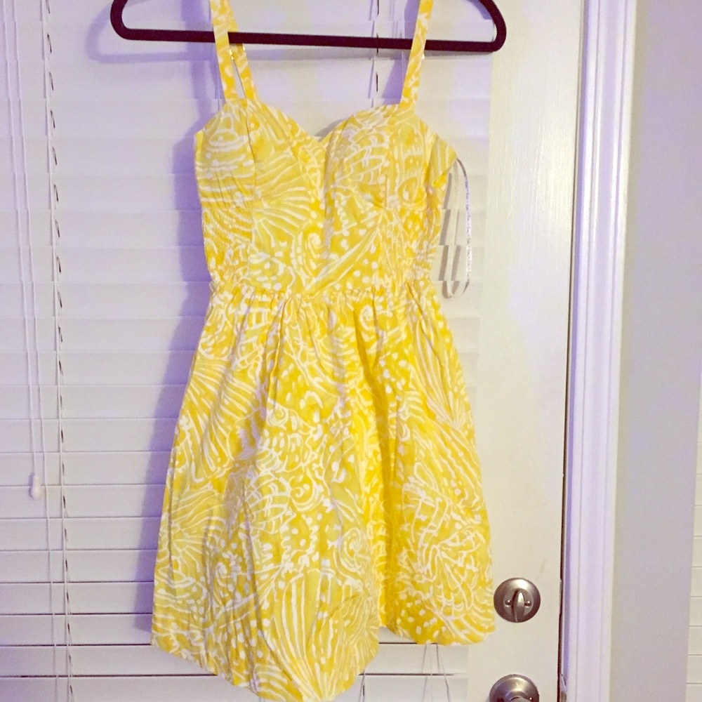 Size 00 Lilly Pulitzer Dress Sunglow Yellow